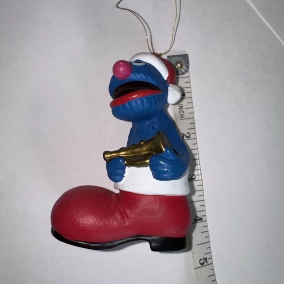 Set Of 4 Vintage Jim Henson Productions Sesame Street Ornaments Bert Ernie Oscar - Picture 10 of 10